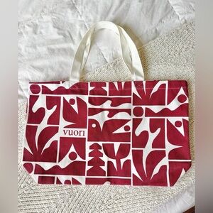 New LARGE Vuori canvas holiday tote bag